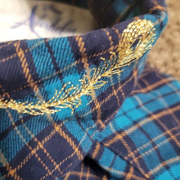 Aladdin Cakeworthy Plaid Women's Medium Jasmine A Prince Does Not Define Me - Picture 7 of 15